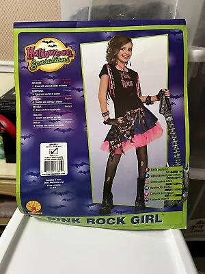 Rock Girl 80's Retro Pop Fancy Child Costume Size Small (4-6) • $10