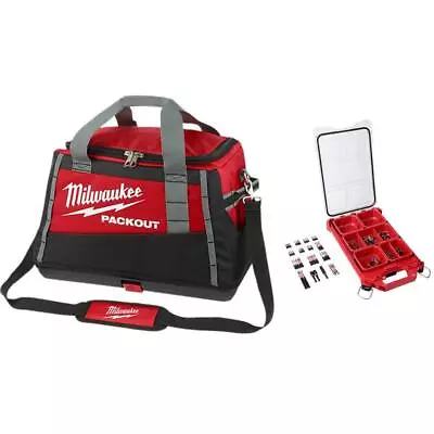 Milwaukee PACKOUT Tool Bag 20  + Impact Driver Bit Set PACKOUT Case (100-Piece) • $182.84