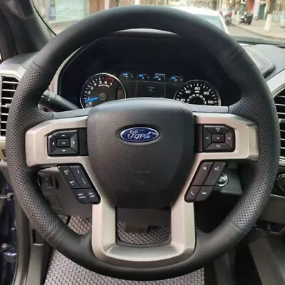 DIY Custom Car Steering Wheel Cover For Ford F-150 F-250 F-350 F-450 F-550 F-600 • $41.29