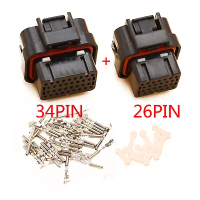 New 26 & 34 Pin ECU Connector Plug Set Fit For Suzuki GSX1300R Hayabusa • $44.27