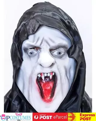 Vampire Dracula Adult Hooded Half Face Mask Halloween Costume Accessory • $16.45