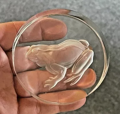 $34.99 • Buy Val St. Lambert Frog Paperweight, 3 1/4 