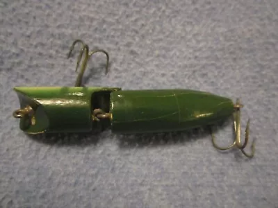 Vintage Wooden Jointed Fishing Lure MERRY WIDOW Used Condition. • $4.99