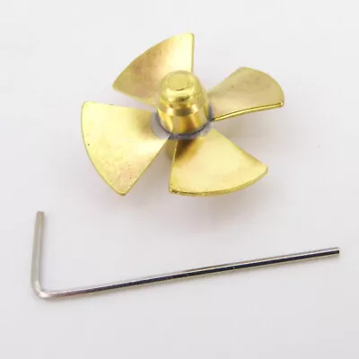 RC Boat Propeller Copper 24 26mm M3 Prop Fr 3mm Shaft RC Marine Tug Fishing Boat • $10.60