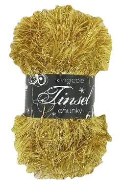 £2.55 • Buy King Cole Tinsel Chunky Sparkle Furry Soft Eyelash Knitting Wool Yarn 50g Ball