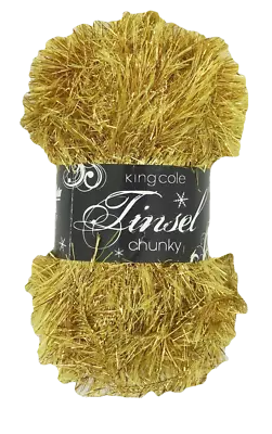 £3.65 • Buy King Cole Tinsel Chunky Sparkle Furry Soft Eyelash Knitting Wool Yarn 50g Ball