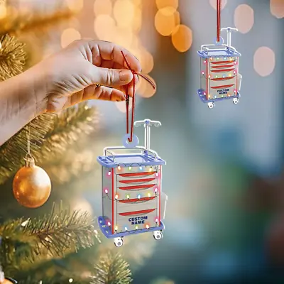 Medicine Hospital Bed Crash Carts Christmas Ornament Doctor Nurse Accessories • $19.99