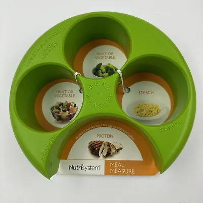 NutriSystem Meal Measure Portion Control Plate [Dishwasher Safe] NEW! GREEN • $14.99