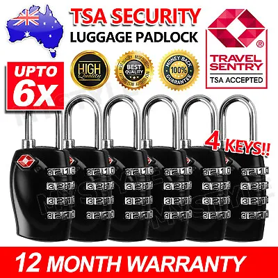$7.95 • Buy TSA Approved Combination Lock PadLock Locker Locks Security Suitcase Luggage Bag