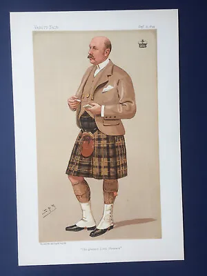 Original 1894 Vanity Fair Print Of The Marquis Of Breadalbane - Queen's Steward  • £14.99