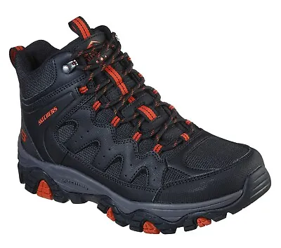 Skechers PINE TRAIL-GOTERA Mens Black 204241/BLK Relaxed Fit Hiking Boots • $59.99