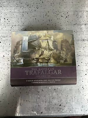 £25 • Buy Royal Mint Battle Of Trafalgar 2005 Silver Proof Crown
