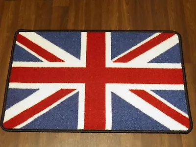 Top Quality Union Jack Doormat Best Around 40x60cm Non Slip Rug Red/white/blue • £6.99