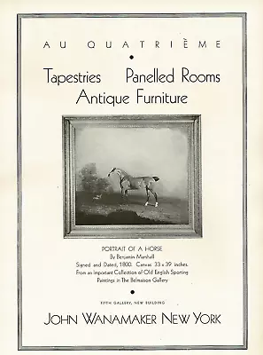 1920s BIG Vintage John Wanamaker New York Antique Dealer Photo Print Ad • $34.98