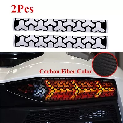 2Pcs For Carbon Fiber Look Tail Light Stickers For For Car Modification • $16.83