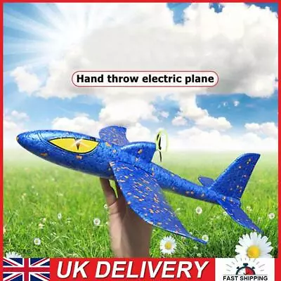 Electric Hand Throwing Glider Plane Park EPP Foam Gliding Aircraft (Blue) • £8.29