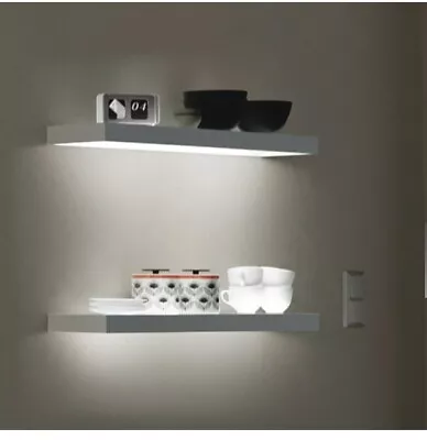Hafele Box Shelf Aluminium Effect Illuminated Shelf Light • £10