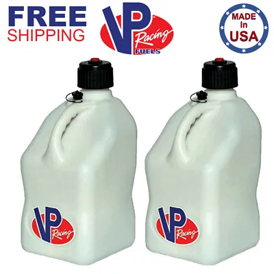 VP Racing 2 Pack White 5.5 Gallon Square Utility Jug Gas Can • $69.99