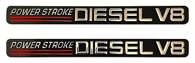 $34.95 • Buy Rh&lh Door Power Stroke Diesel V8 Decal Emblem 1999-2004 F250 Sd  2 Pcs Usa