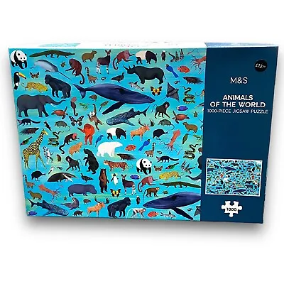 M&S 1000 Piece Jigsaw Puzzle - Animals Of The World • £11.99