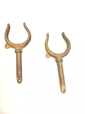 Pair Of 2 Vintage Antique Brass Boat Oar Open End Locks  • $40