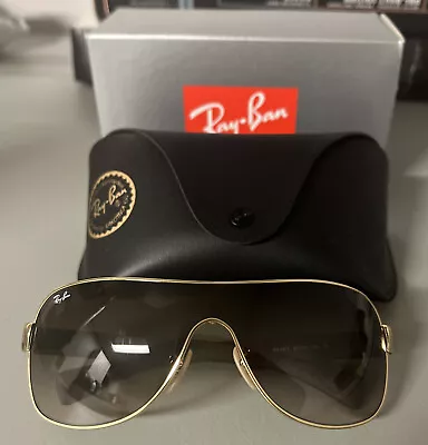$99.99 • Buy Ray-Ban RB3471 001/13 32mm Sunglasses - Gold/Brown Gradient