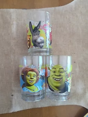 Set Of 3 McDonald's Shrek The Third 2007 Glasses 5   • $0.99