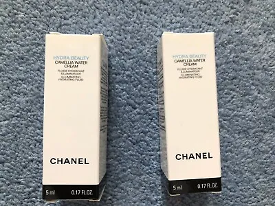 Chanel Hydra Beauty Camelia Water Cream Sample Size 5ml X 2 • £12.50