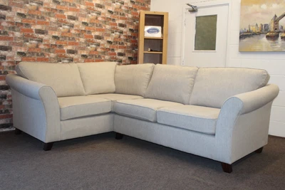 £1099 • Buy M&s, Abbey Small Corner Suite In Harrez Texture Neutral Fabric. 