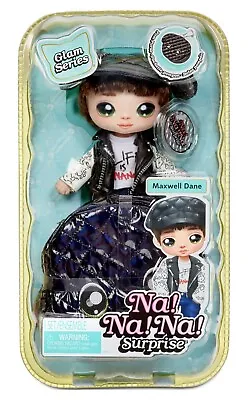 NEW! 7  Maxwell Dane Na! Na! Na! Surprise Glam Series 1 Fashion Doll & Pom Purse • $9.99