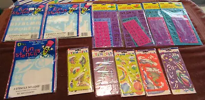 Crafting Stencil Lot - Vintage  Kelly's Great Explorations Dynamic 13 PKGS NEW • $16.99