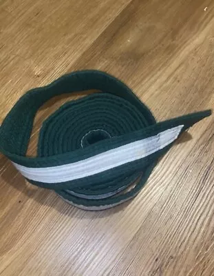 Uk Martial Arts Karate Belt Green With White Stripe • £0.99