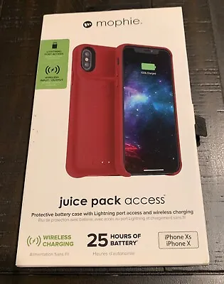 NEW Mophie Juice Pack Access 2000mAh Battery Case For IPhone X / XS - Deep Red • $12.99