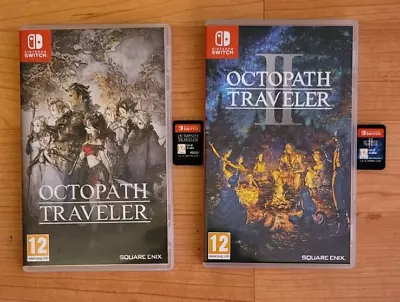 Octopath Traveler 1 & 2 One And Two Nintendo Switch Carts And Cases Uk Pal • £76.49