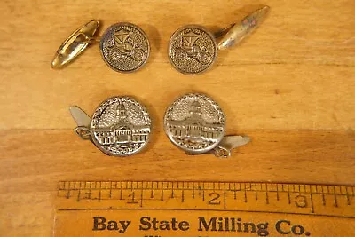 Mid Century Modern Men's Cuff Links Old Ford Car & US Capitol Building Box  • $10