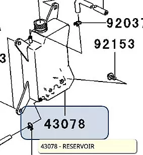 Kawasaki OEM 1987-2010 Klr650 Coolant Reservoir 43078-1083 • $57