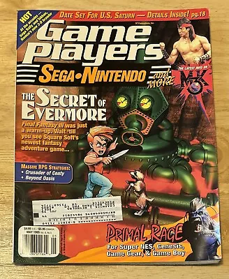 Game Players Sega • Nintendo Volume 8 No 5 - The Secret Of Evermore Magazine • $35