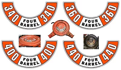 $19 • Buy 72 73 74 72-79 Mopar 440 Four Barrel Air Cleaner Decal BEST Available Like NOS