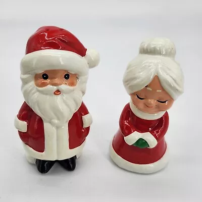 Vintage Hallmark Mr. And Mrs. Claus Salt And Pepper Shakers Christmas Home Decor • $13.95