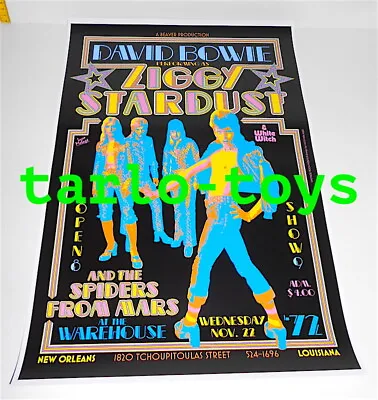 $19.99 • Buy DAVID BOWIE - New Orleans, Us - 22 November 1972   -  Concert Poster