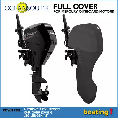 Mercury Outboard Boat Motor Engine Full Cover 4 STR 2 CYL 333CC 15HP 20HP - 15  • $65