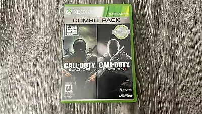 Call Of Duty: Black Ops 1 & 2 (Xbox 360 2015) Platinum Hits Complete - Read • $24.99