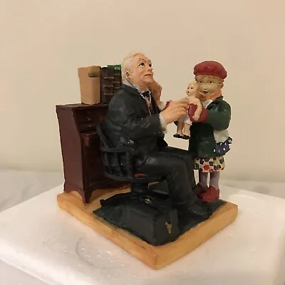 $9 • Buy 1998 Norman Rockwell  Doctor And The Doll  Figurine Dave Grossman Designs