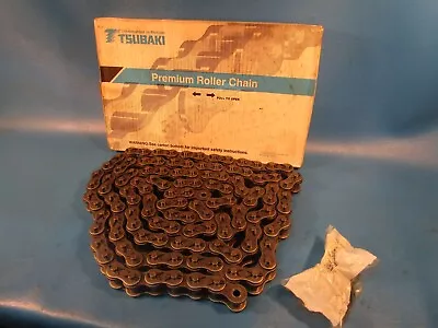 TSUBAKI RS80-1-CP-U 10 Foot 80-1 COTTERED ROLLER CHAIN (MORSE DIAMOND HKK) • $135.99