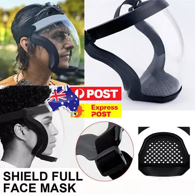 Full Face Shield Safety Mask With 2 Filter For Laboratory Work Mowing Gardening • $10.89