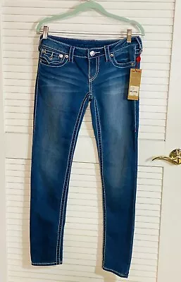 True Religion Women’s Jeans Midrise Skinny Size 29 NWT • $54