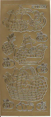 £1.99 • Buy Peel Offs - Fruit And Veg - Colourful Stickers For Card-making BOGOF