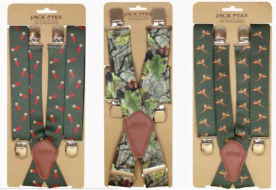 Jack Pyke Braces Trousers Pheasant Or Cartridge & Camo Hunting Shooting Beating • £12.20