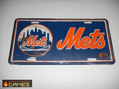 New York NY Mets Vanity License Plate - Orange Blue Embossed Metal - NEW - 119a • $16.99