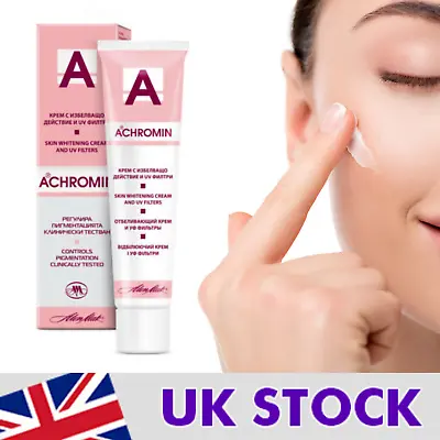 Whitening Cream ACHROMIN Skin Care Lighten Pigmentation Dark Age Spots UK STOCK • £6.99